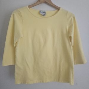 Vintage Lilly Pulitzer T with 3/4 sleeves, L